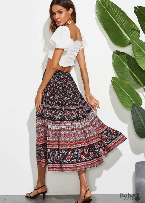 Boho Skirts in Dancing Lady For Women